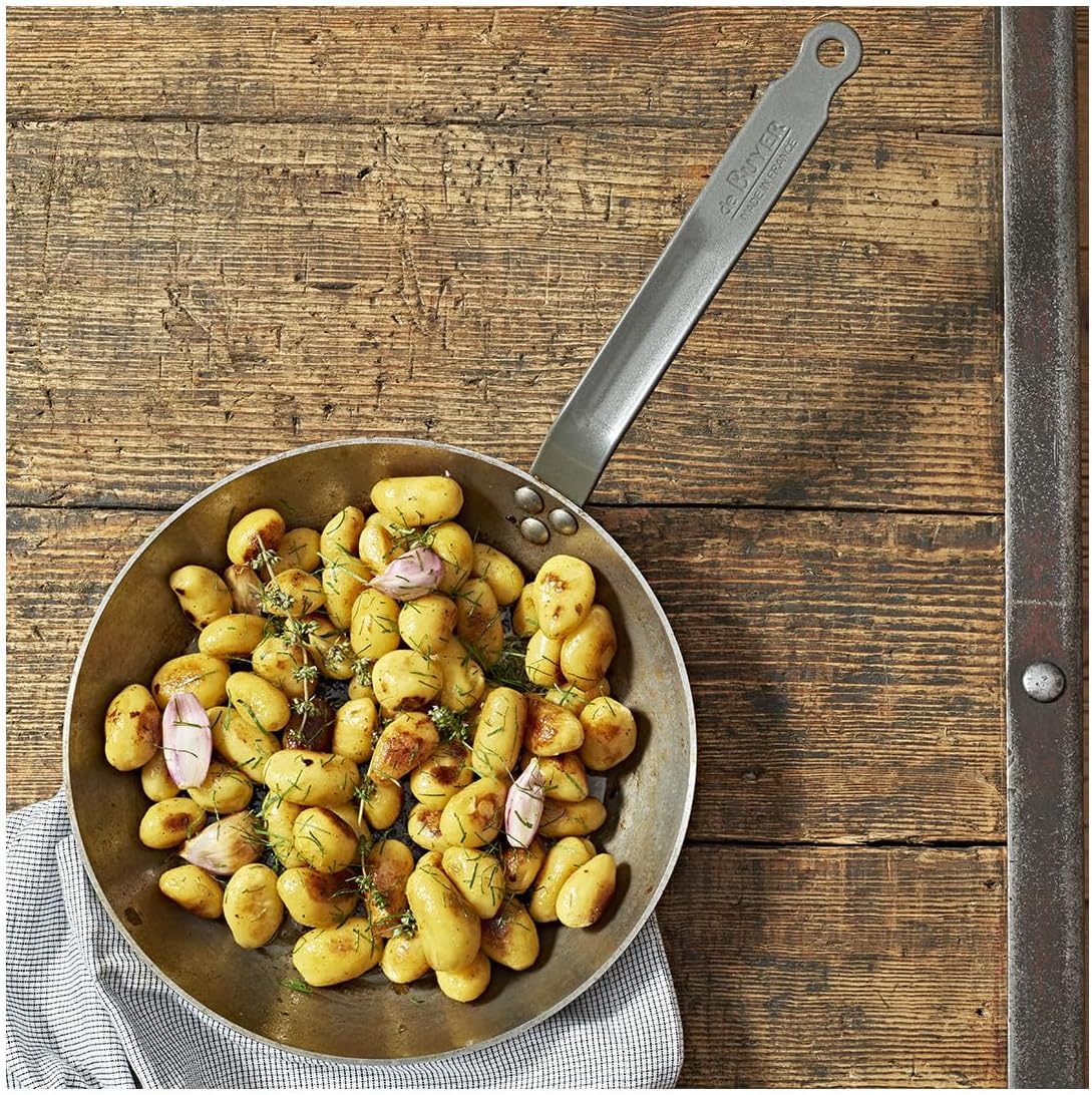 De Buyer Carbone Plus Lyonnaise Steel Fry Pan – 20 cm / 7.8 Inch