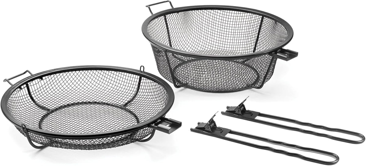 Outset Chef’s Jumbo Grill Basket & Skillet – Removable Handles