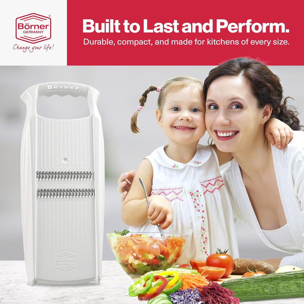 Börner PowerLine Thin Julienne Slicer – White