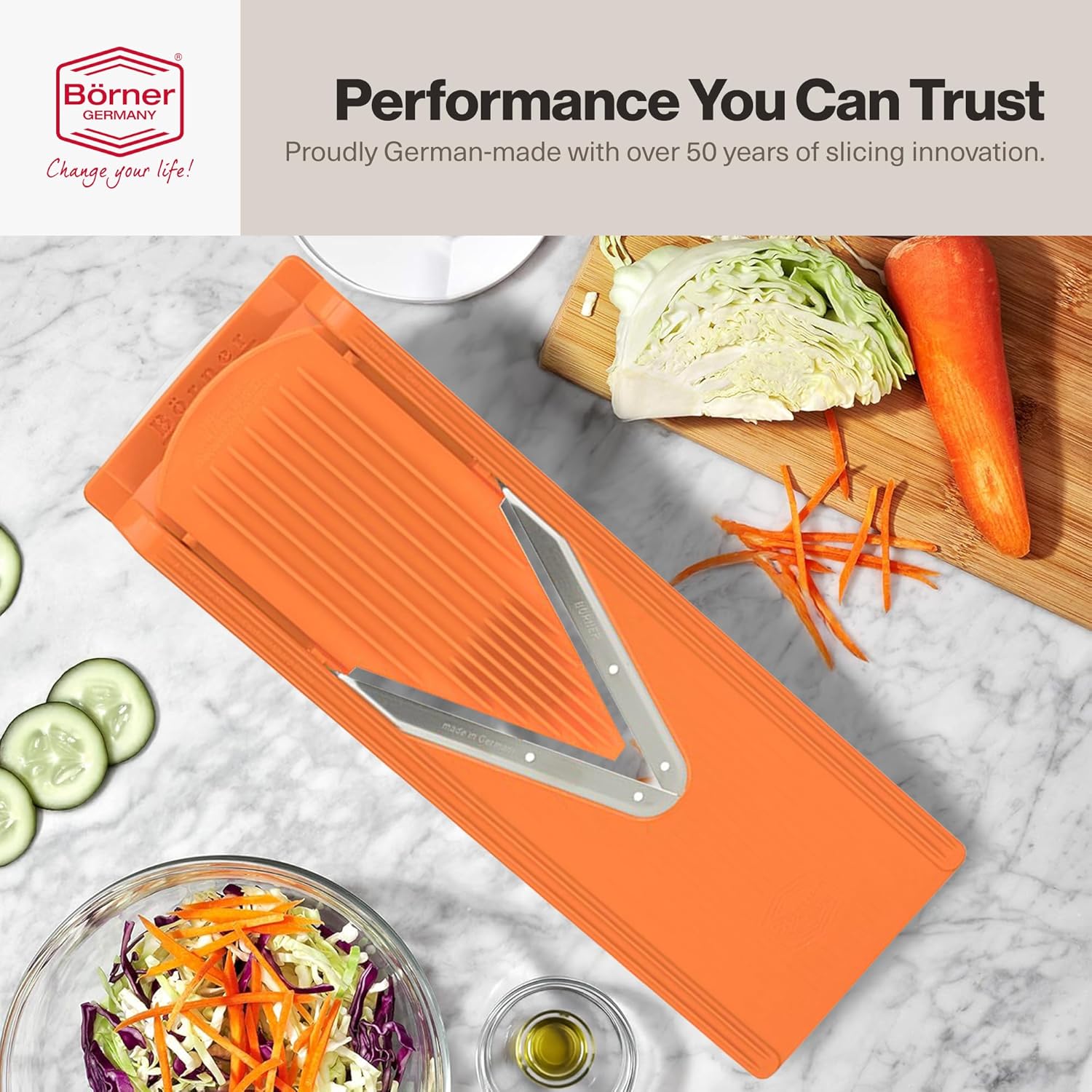 Börner V-Slicer® Plus Mandoline – Orange