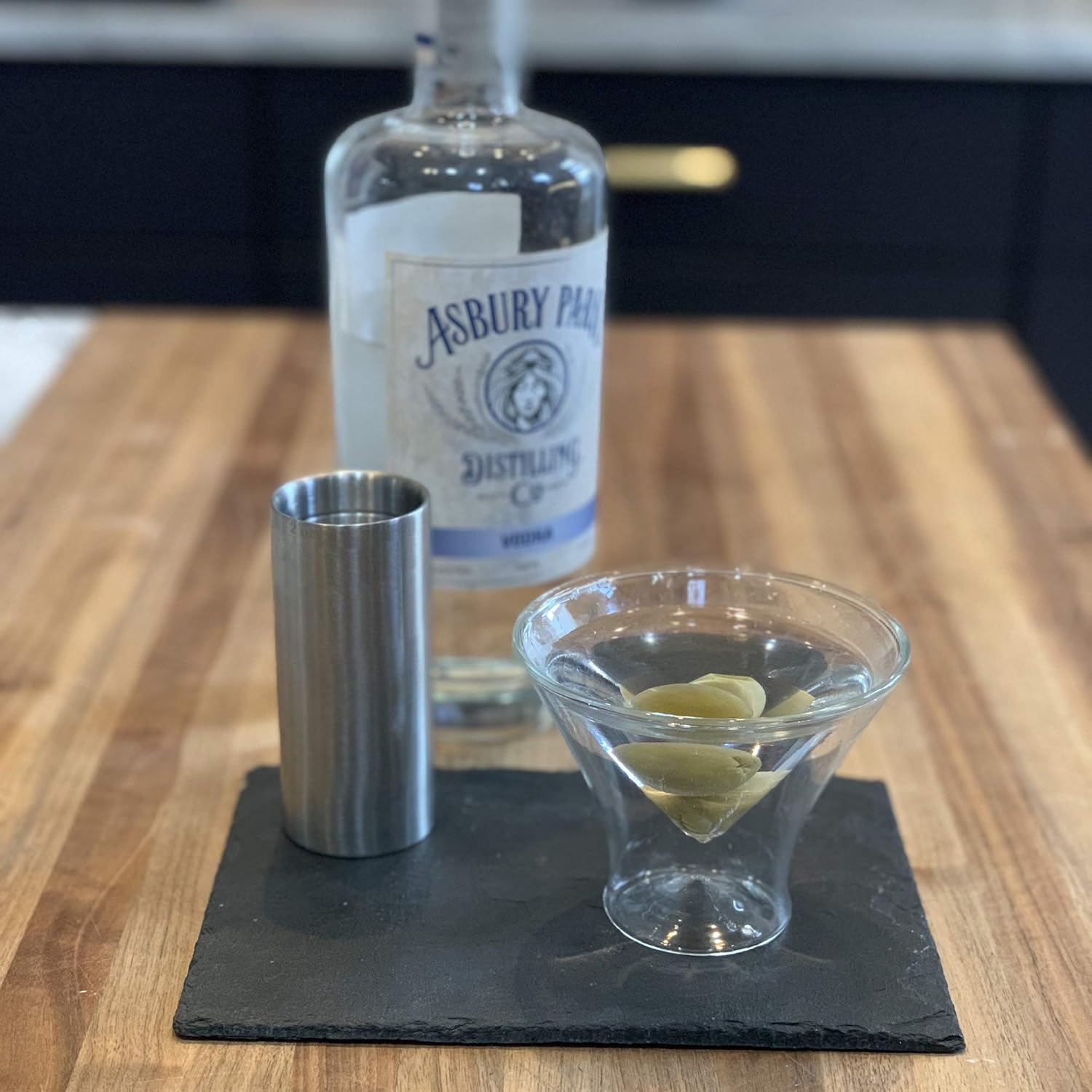 Outset Double Wall Stemless Martini Glasses Set of 2 – Borosilicate