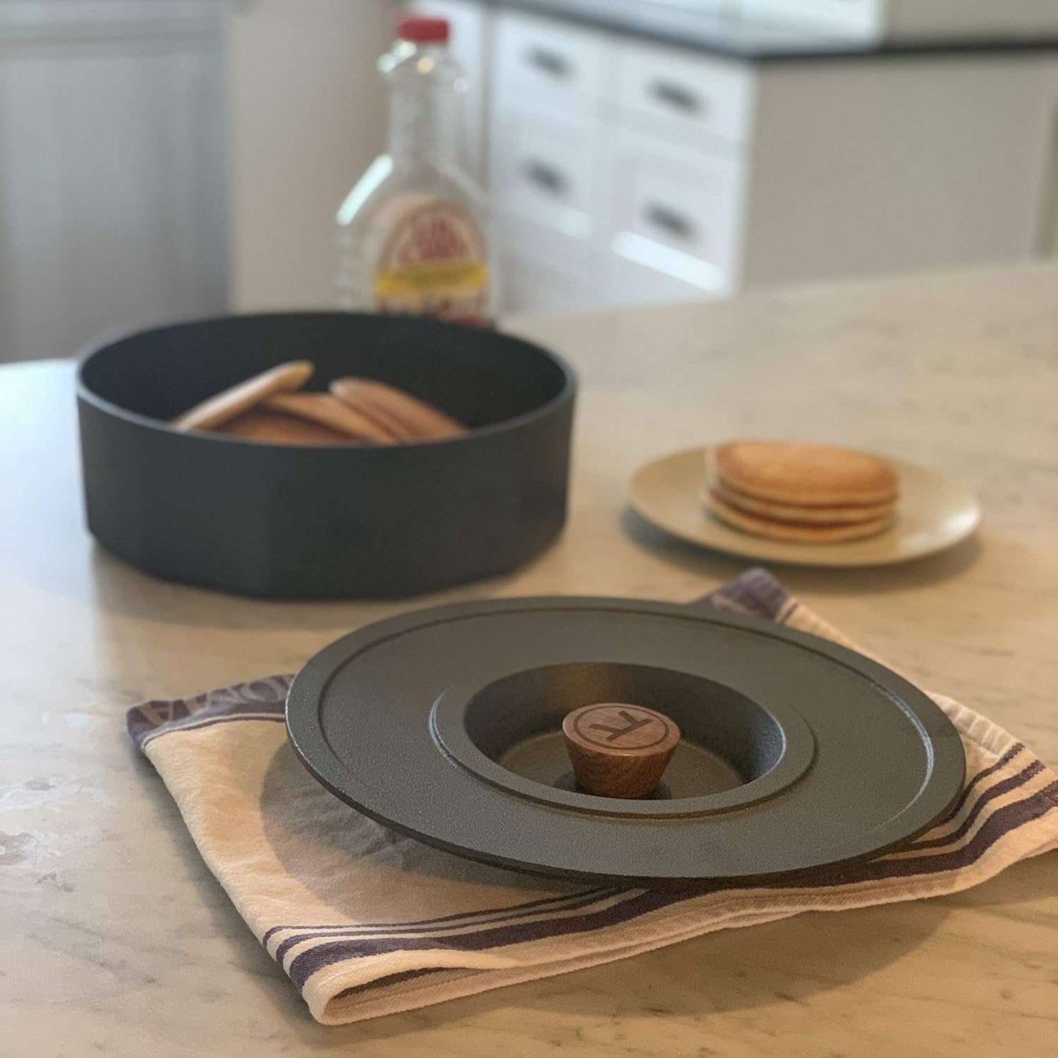 Outset Cast Iron Multi-Purpose Pot & Tortilla Warmer – 3 Qt