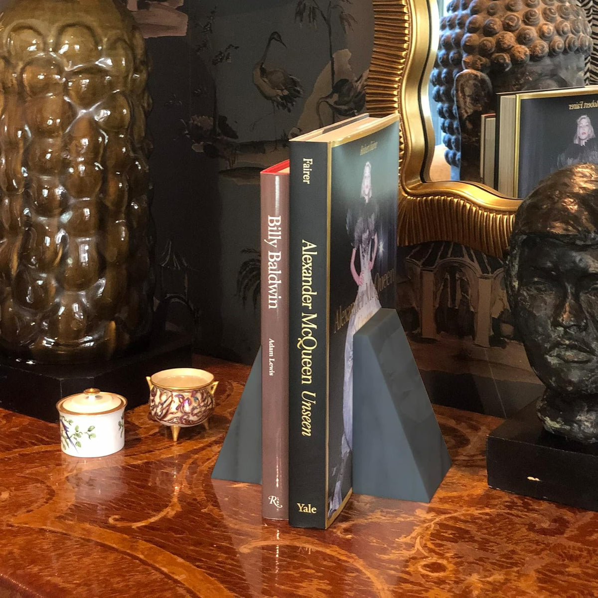 Fox Run 100% Natural Polished Marble Bookends