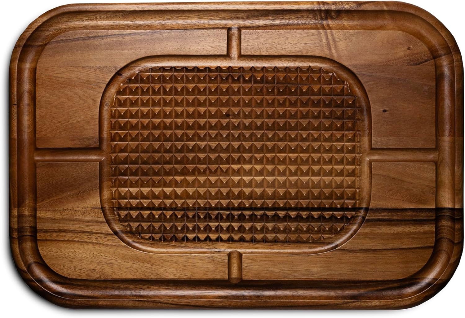 Ironwood Gansevoort Large Acacia Wood Carving Board with Juice Groove