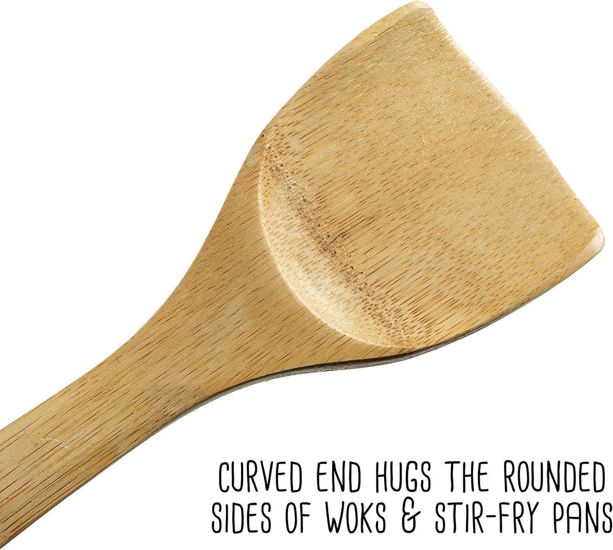 Joyce Chen Burnished Bamboo Stir Fry Spatula – 14-Inch
