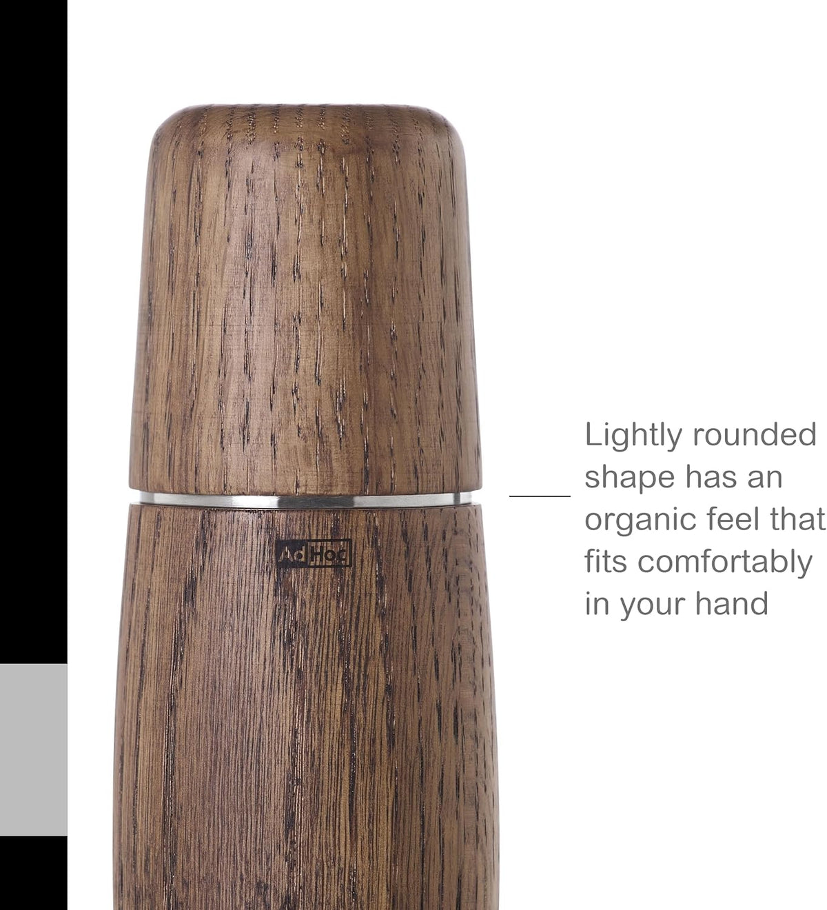 AdHoc Yono Salt and Pepper Mill – Dark Oak – 6" / 15 cm by Kitchen Niche