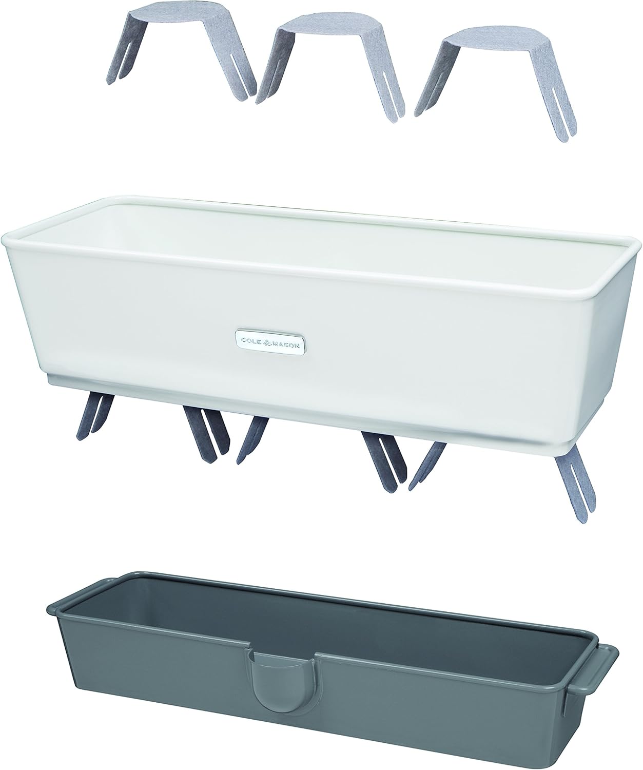 Cole & Mason Burwell Self-Watering Potted Herb Keeper – Triple