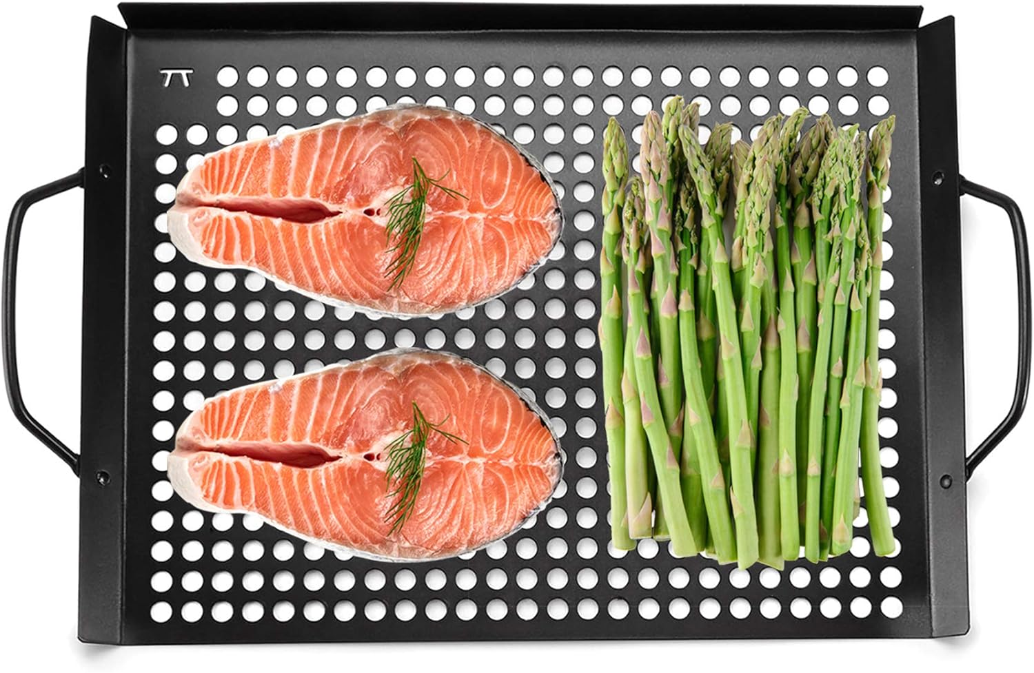 Outset Non-Stick Grill Grid with Handles – 17" × 11"