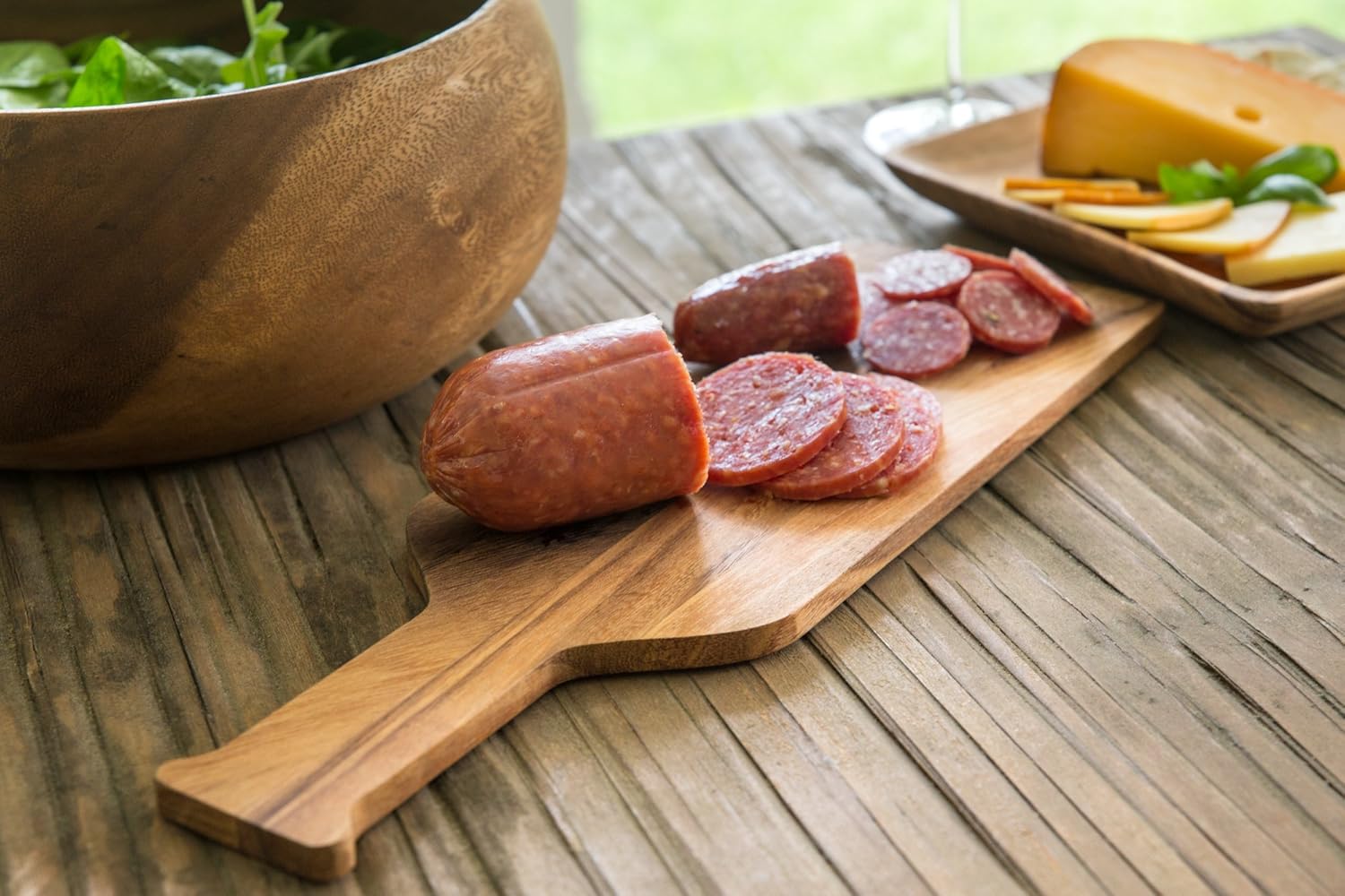 Wine Bottle Cutting Board – Acacia Wood