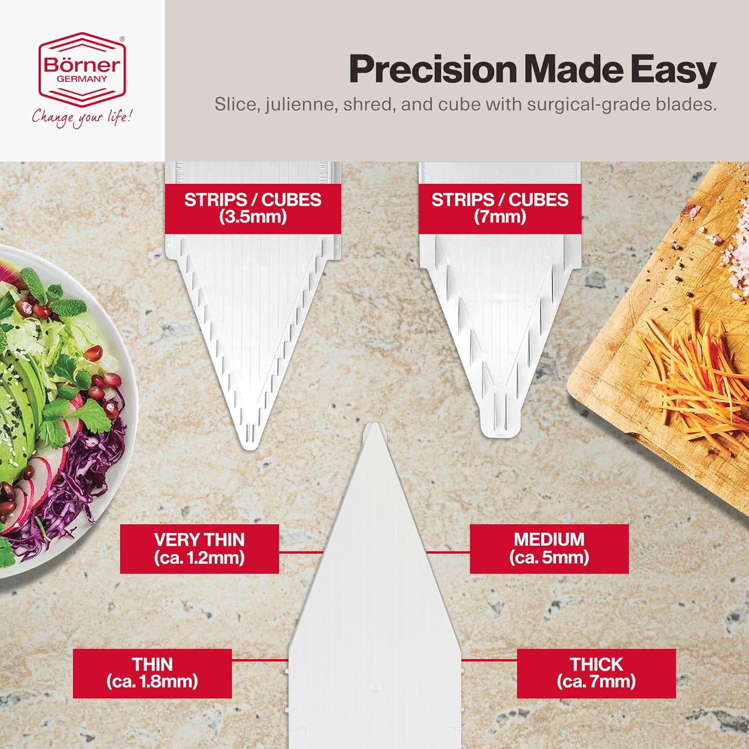 Börner VPower V-Slicer Mandoline – White