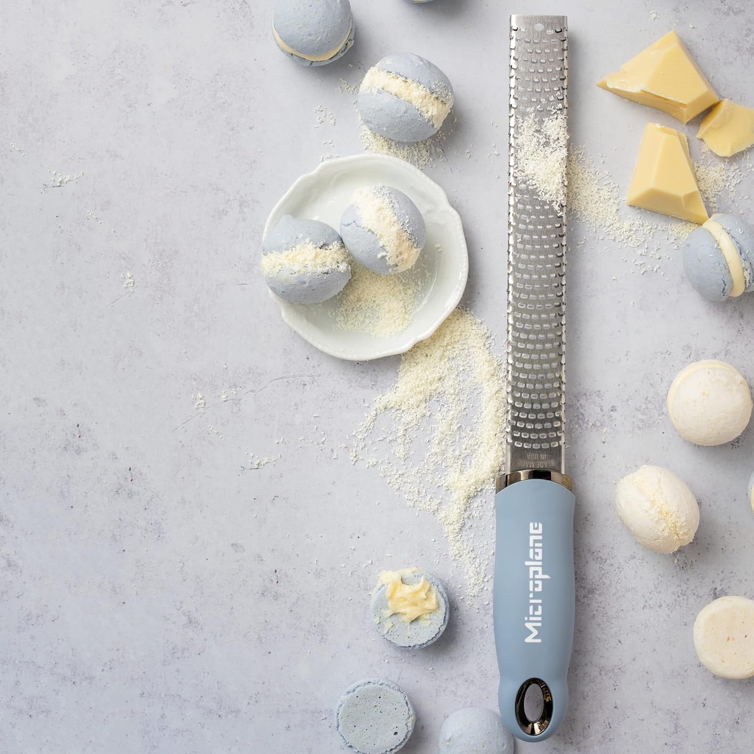 Microplane Premium Series Zester / Grater – Sky Blue by Kitchen Niche