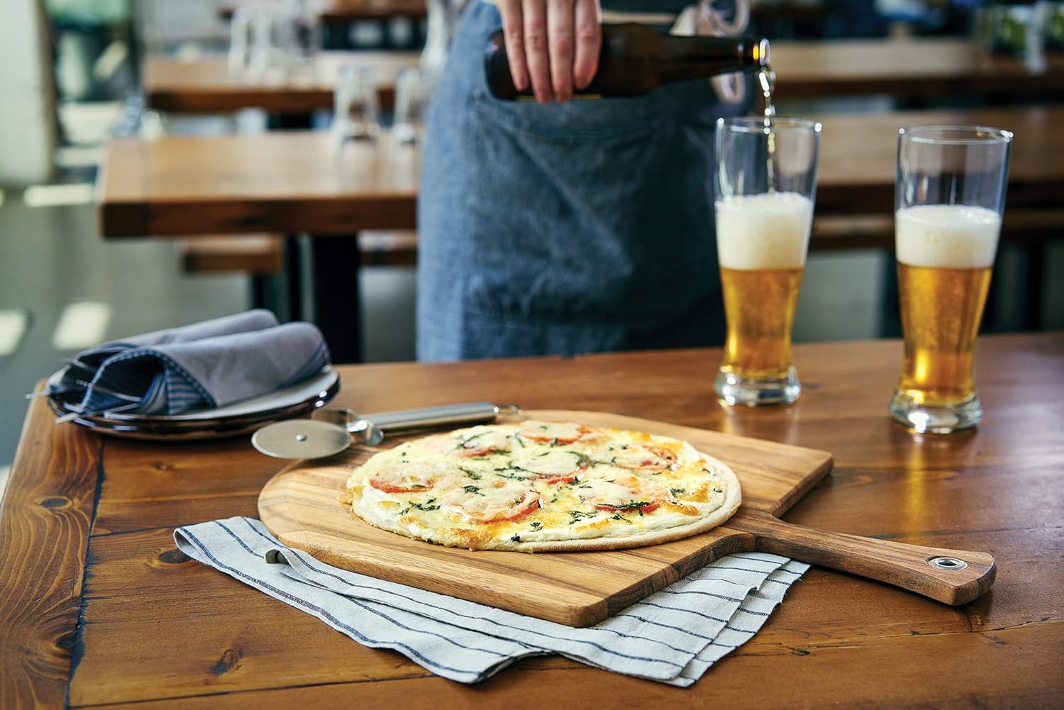 Ironwood Napoli Acacia Wood Pizza Peel