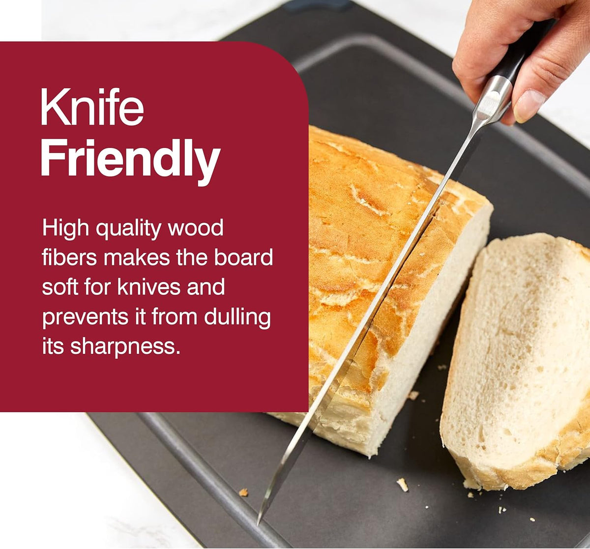 Zyliss Wood Fibre Cutting Board – Medium by Kitchen Niche