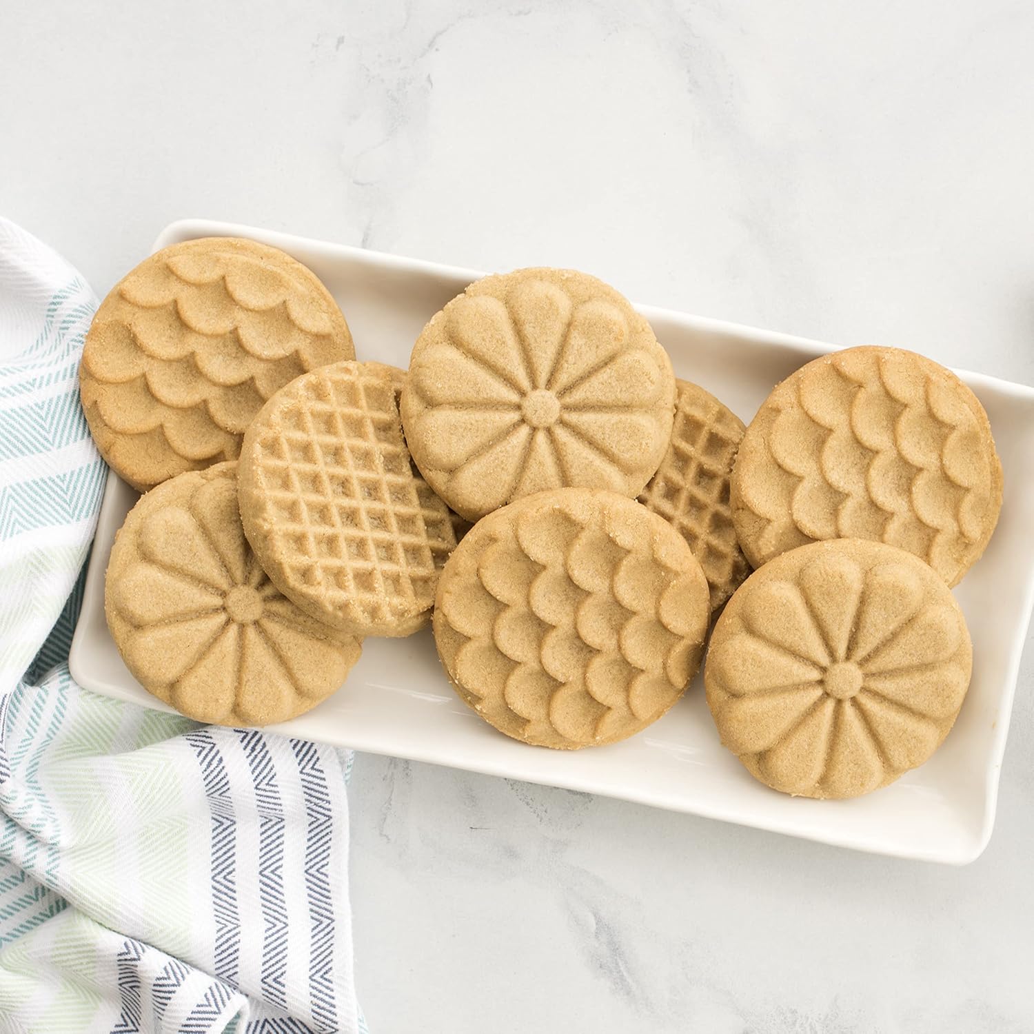 Nordic Ware Heirloom Cast Cookie Stamps, Set of 3