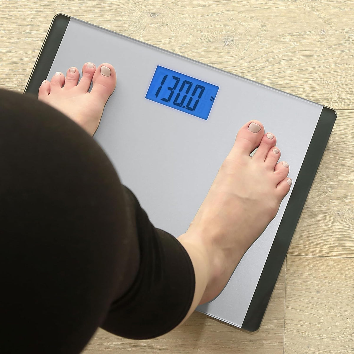 Escali Wide Body Glass LCD Digital Scale