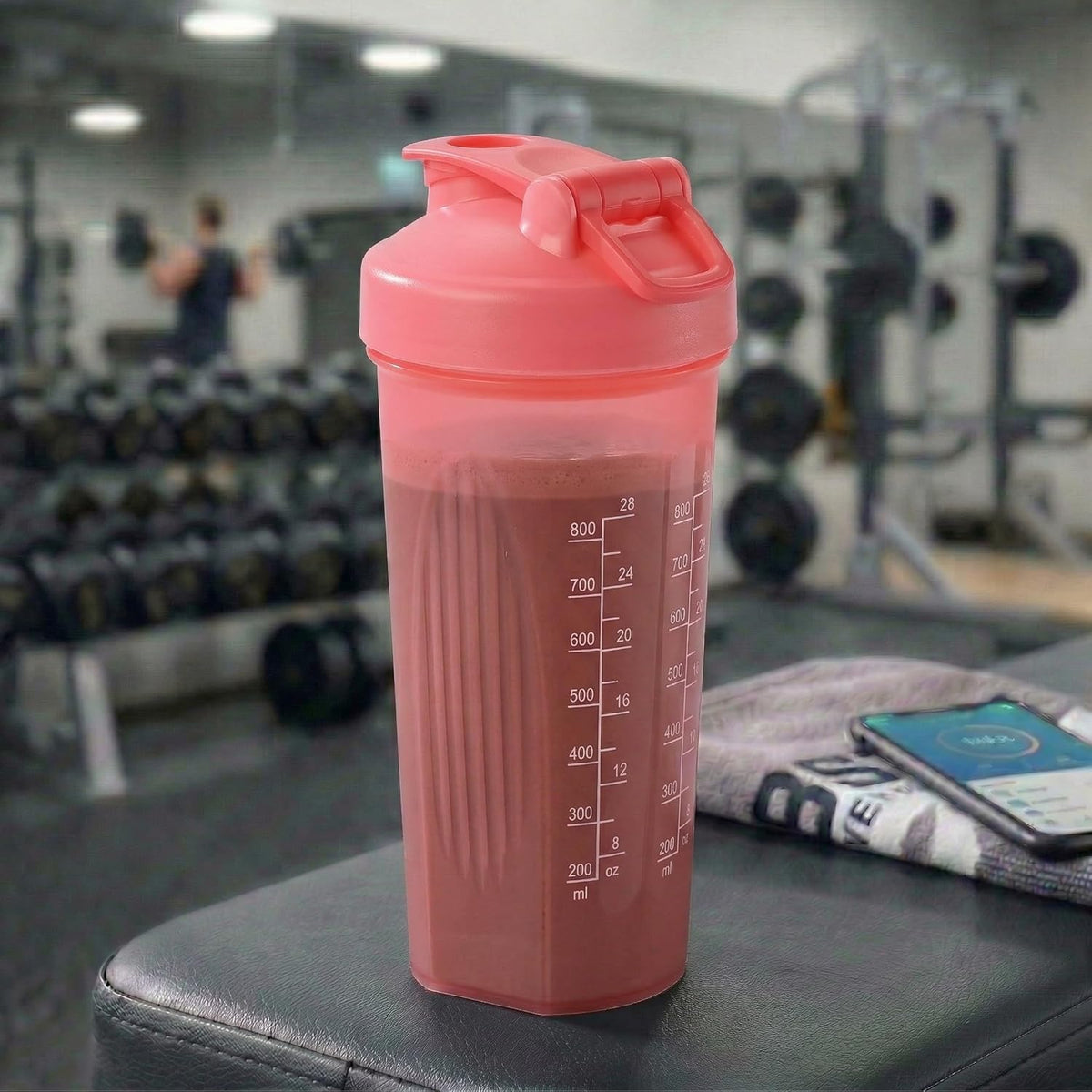 Fox Run 28 oz Pink Blending Bottle