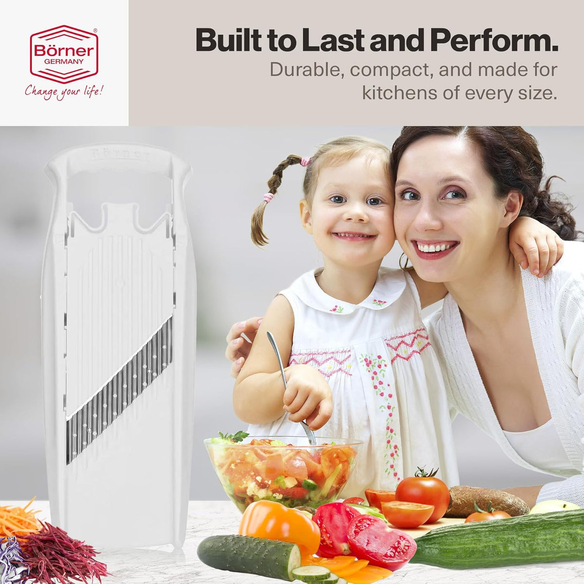 Swissmar Borner PowerLine Wave Waffle Mandoline Slicer – White by Kitchen Niche