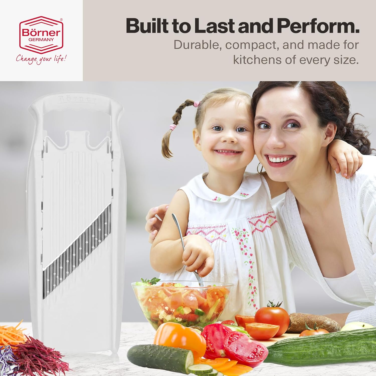 Swissmar Borner PowerLine Wave Waffle Mandoline Slicer – White by Kitchen Niche