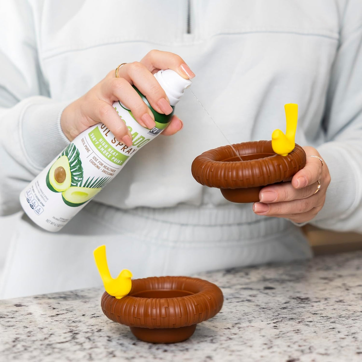 Pundit Perched Eggs Silicone Egg Poachers, Set of 2