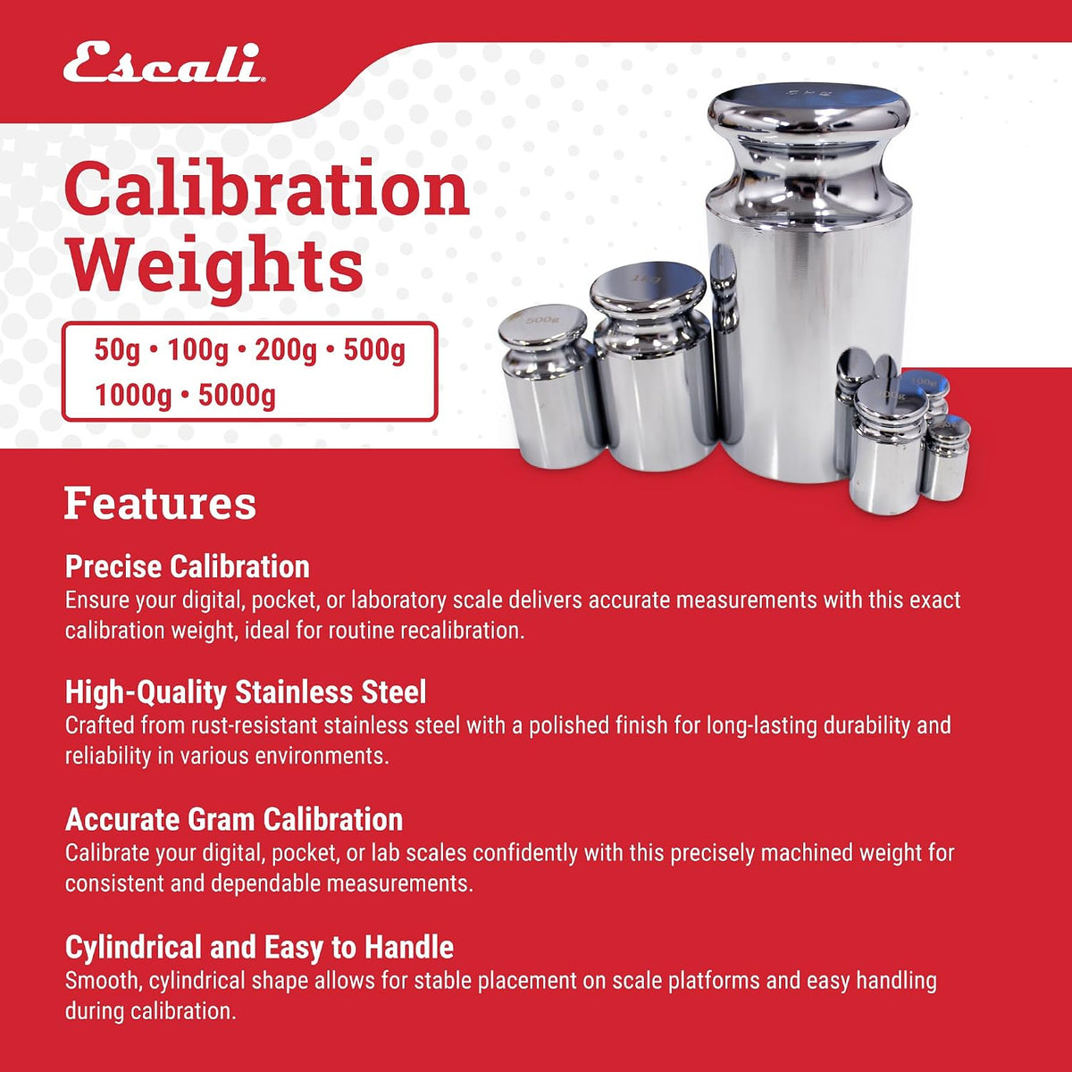 Escali Calibration Weight – 100 g