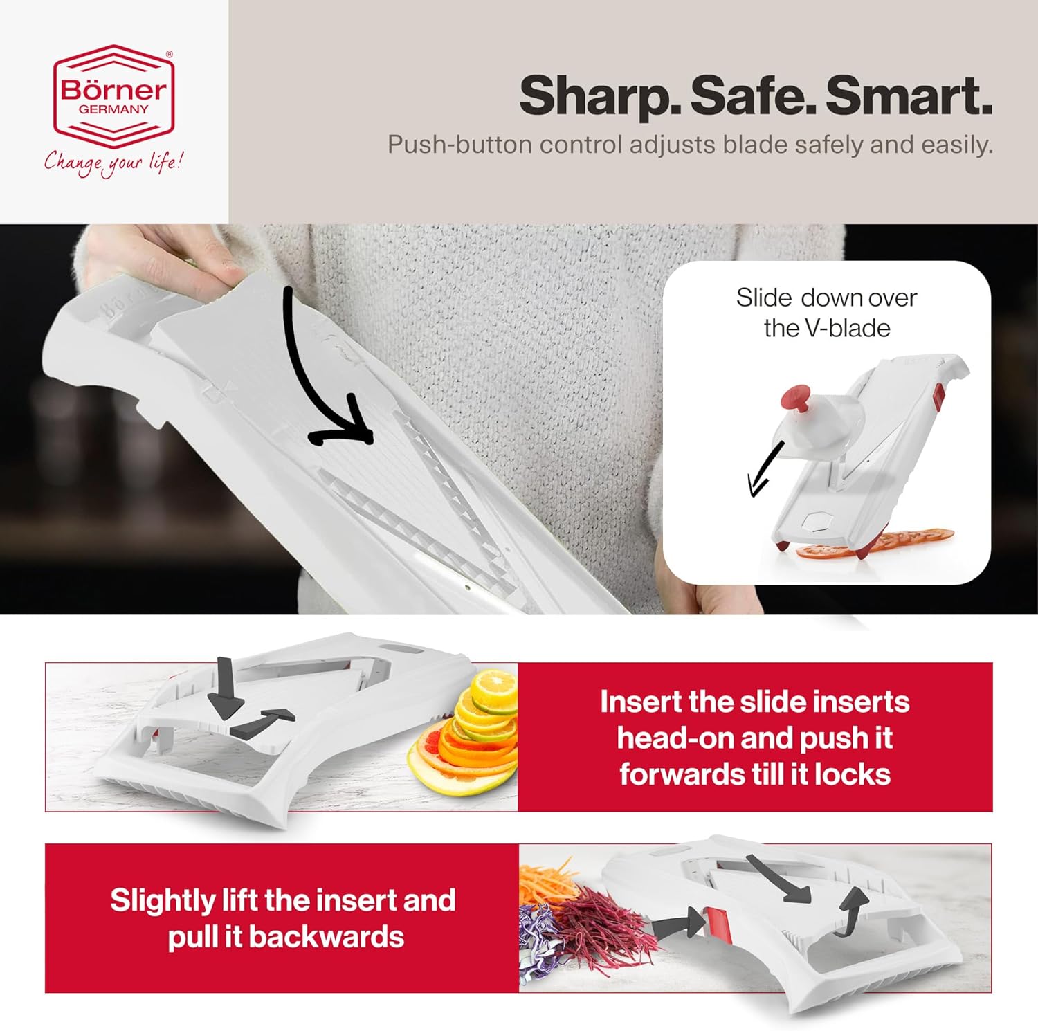 Börner VPower V-Slicer Mandoline – White