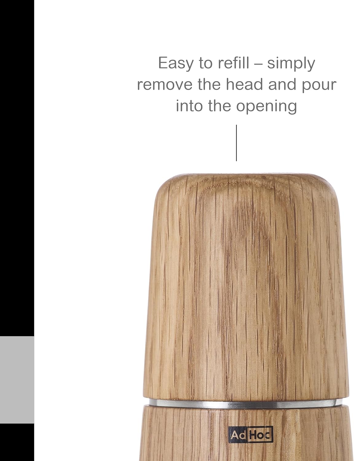 AdHoc Yono Salt and Pepper Mill – Light Oak – 6" / 15 cm by Kitchen Niche