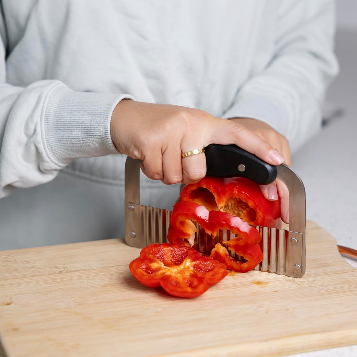 Fox Run Stainless Steel Wavy Veggie Cutter