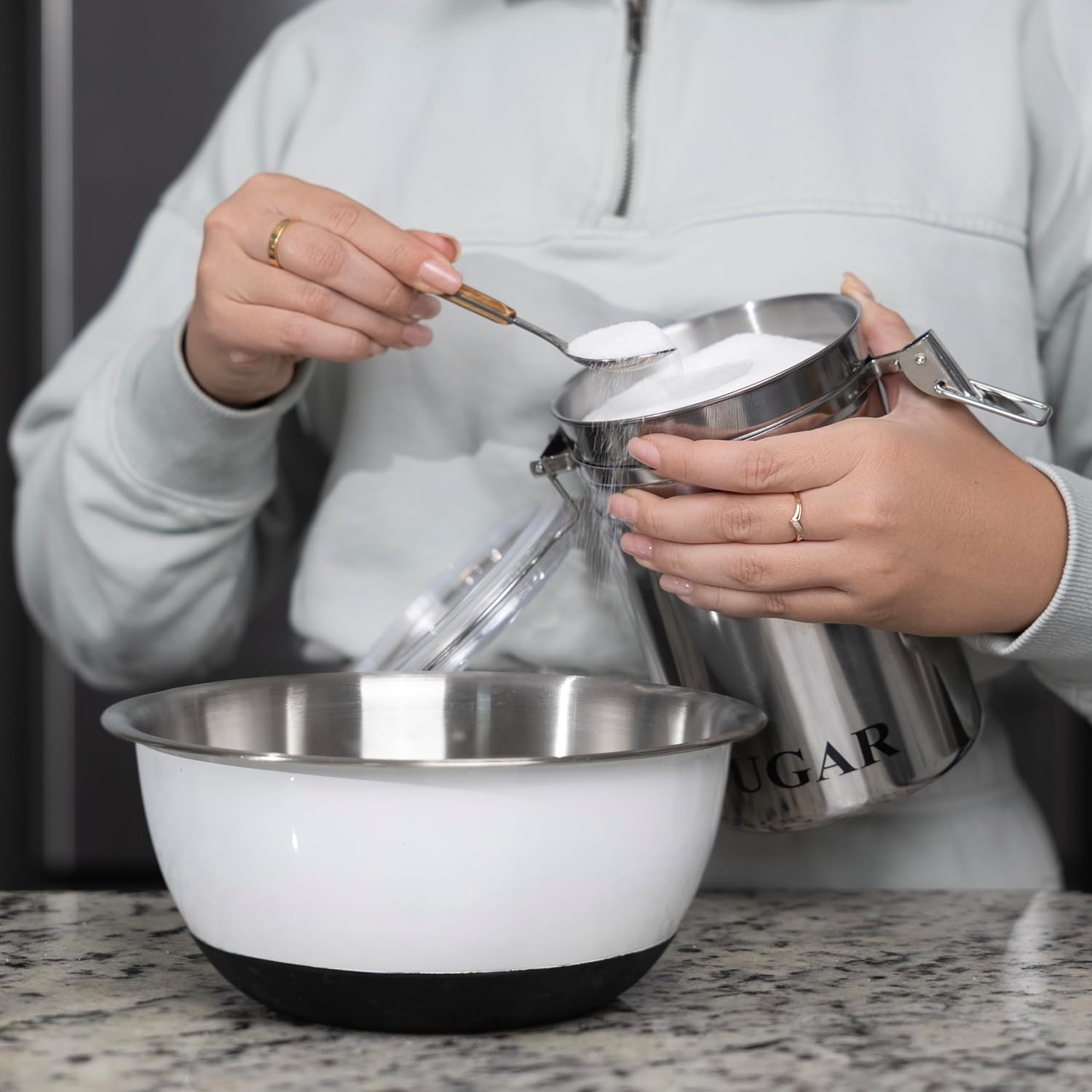 Fox Run Stainless Steel Sugar Canister