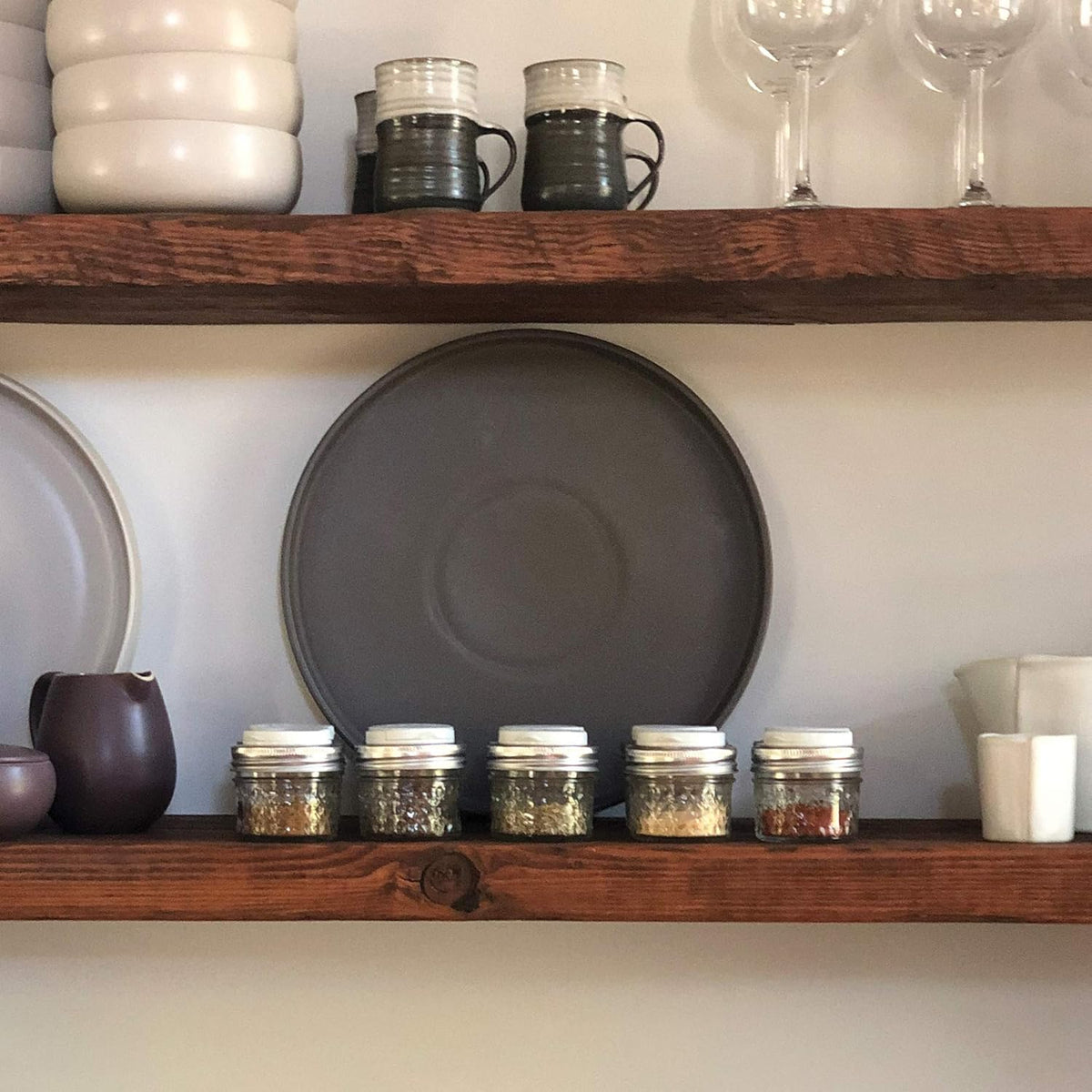 Jarware Spice Lids Set of 2 - Black and White