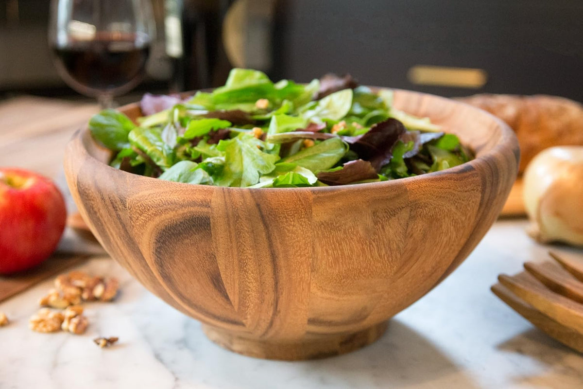 Ironwood Salinas Salad Bowl – Large Acacia Wood