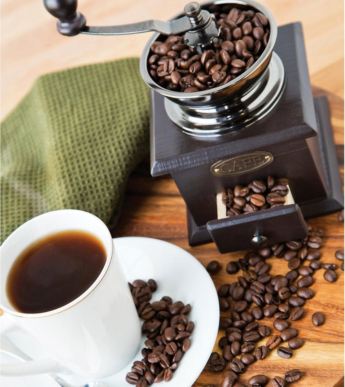Fox Run Manual Adjustable Brown Coffee Grinder