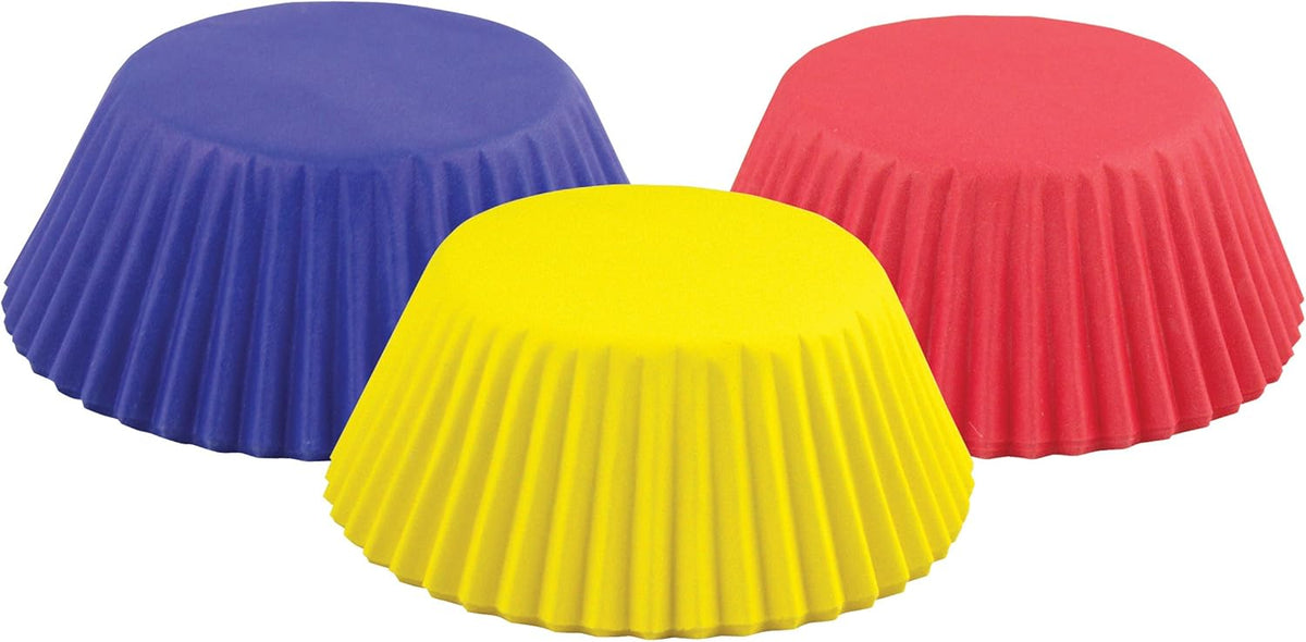 Fox Run Red-Blue-Yellow Baking Cups Set of 75