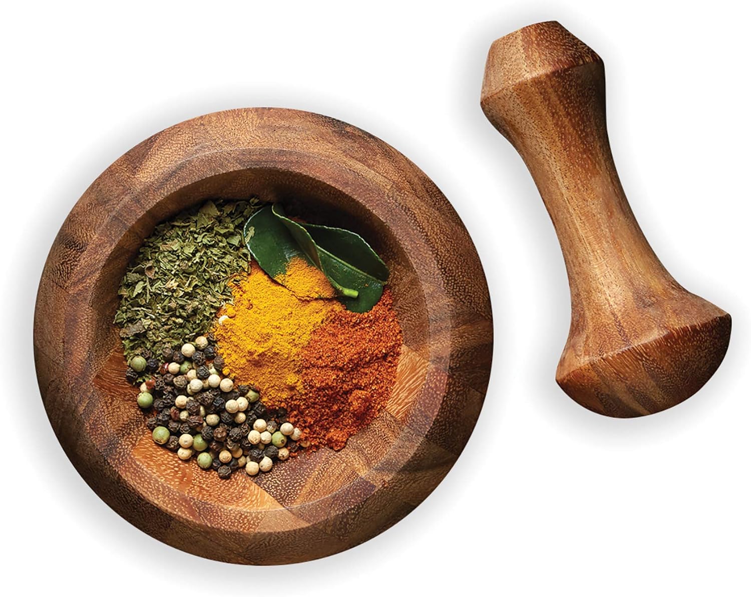 Ironwood Acacia Wood Mortar and Pestle Set
