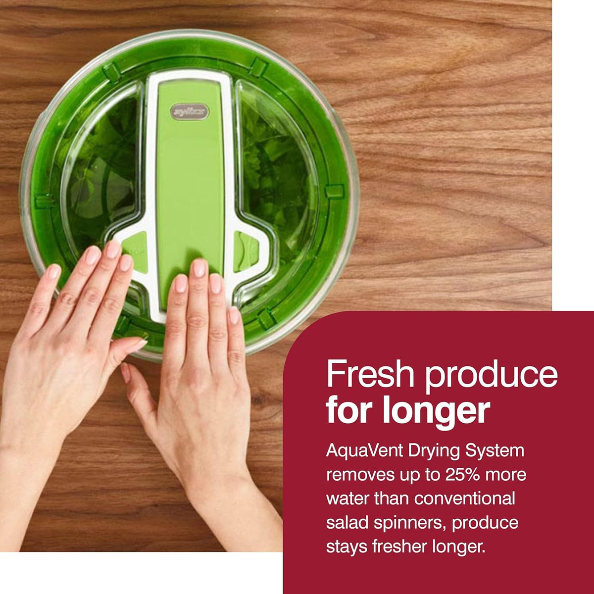 Zyliss Swift Dry Salad Spinner – Large by Kitchen Niche