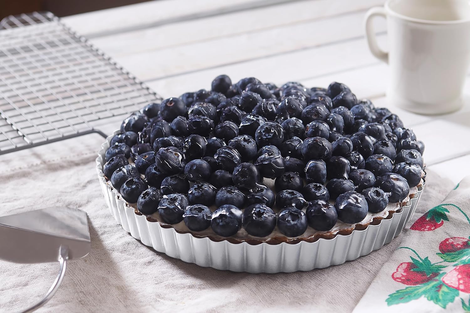 Fox Run 9" Stainless Steel Solid Bottom Tart/Quiche Pan