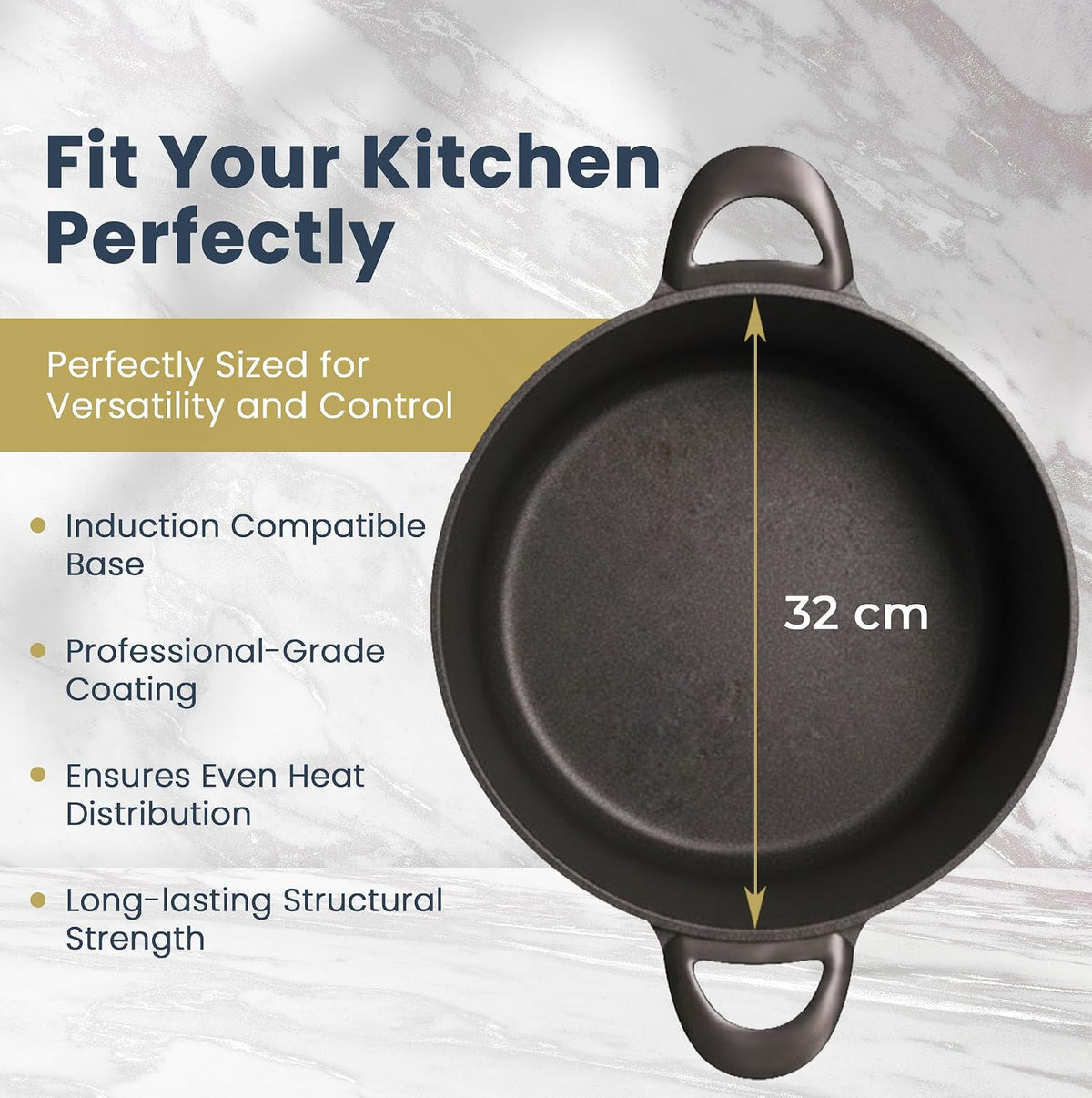 Scanpan Pro SB+ Induction Chef Pan with Lid – 32 cm / 4.0 L