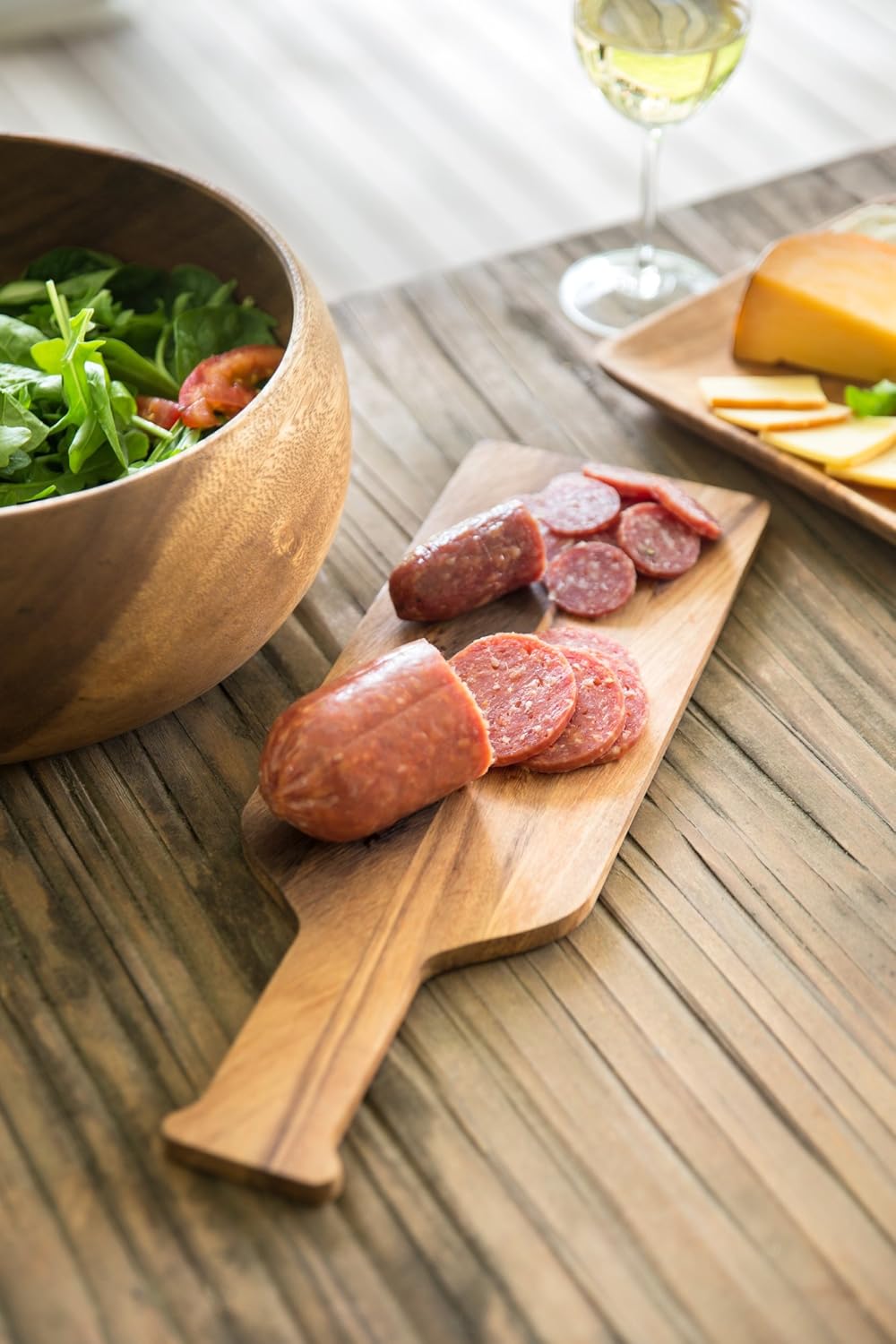 Wine Bottle Cutting Board – Acacia Wood