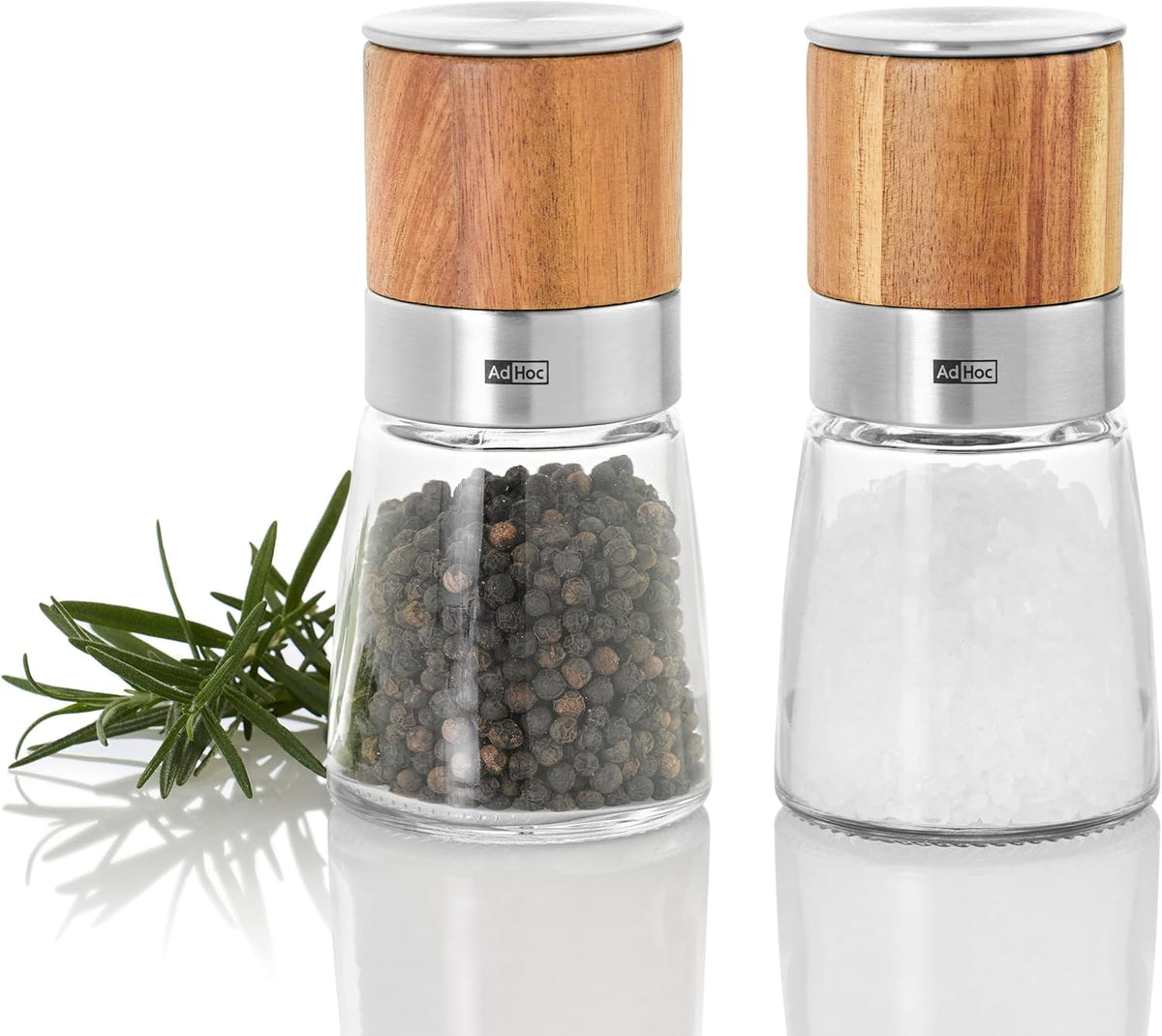 AdHoc Akasia Salt and Pepper Mill – 5.3" / 13.5 cm by Kitchen Niche