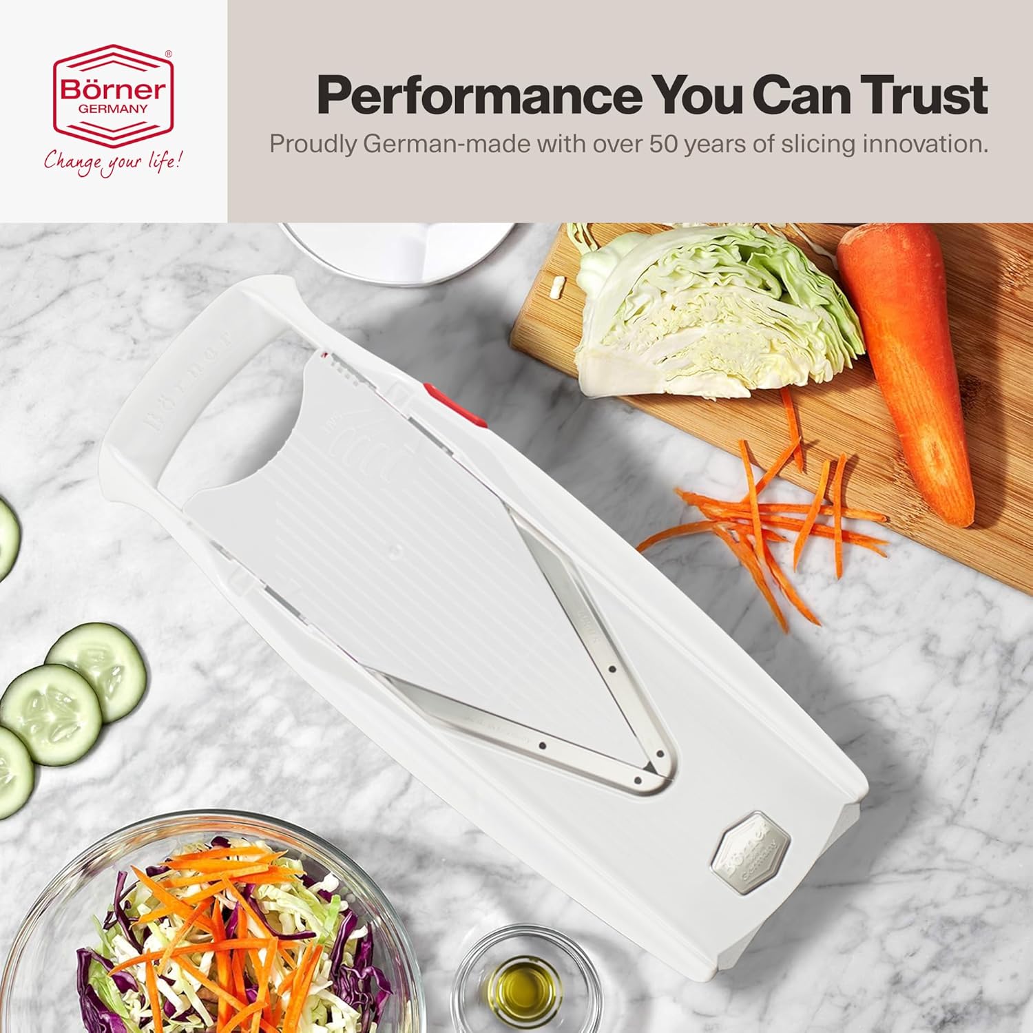 Börner VPower V-Slicer Mandoline – White