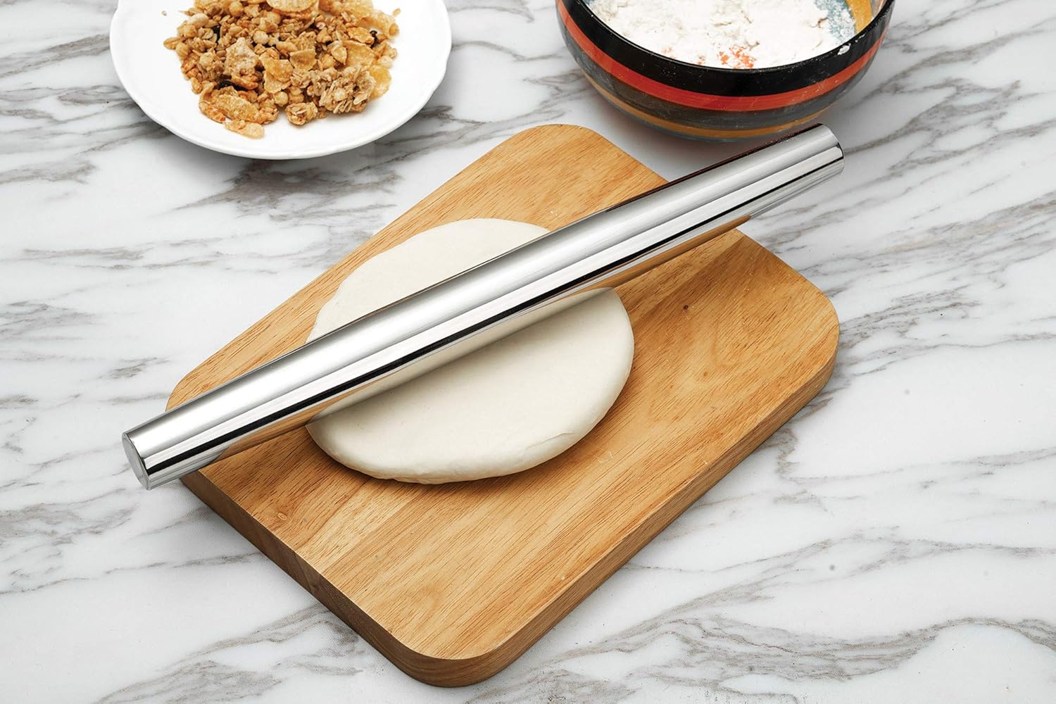 Fox Run Stainless Steel French Rolling Pin 18"