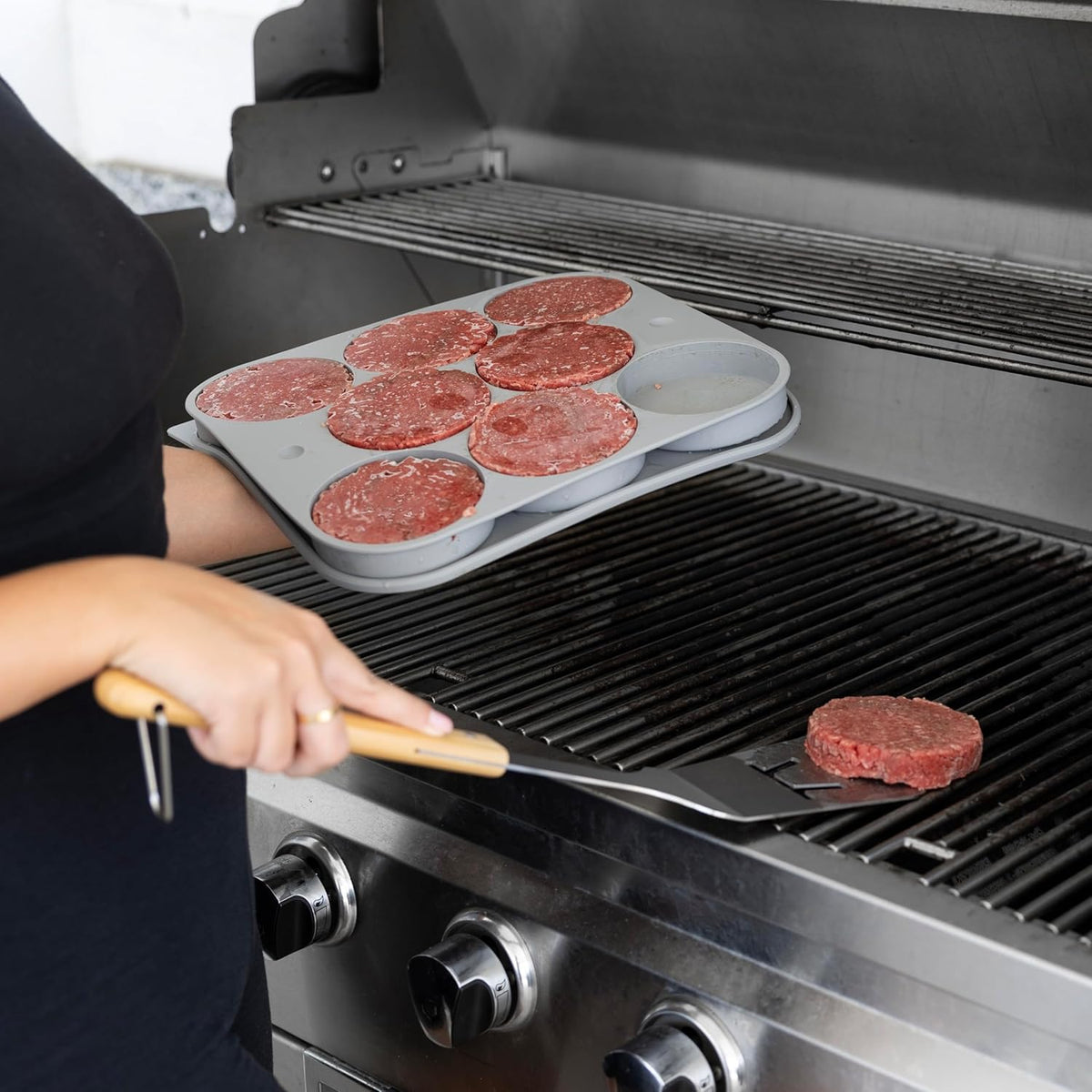 Outset Burger Patty Maker & Freezer Storage