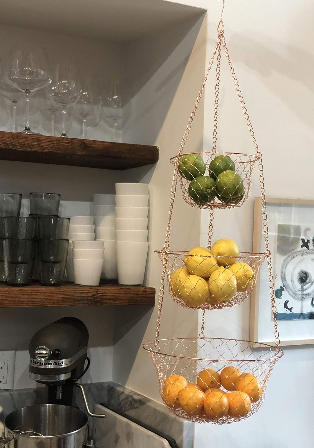 Fox Run Copper Hanging Basket