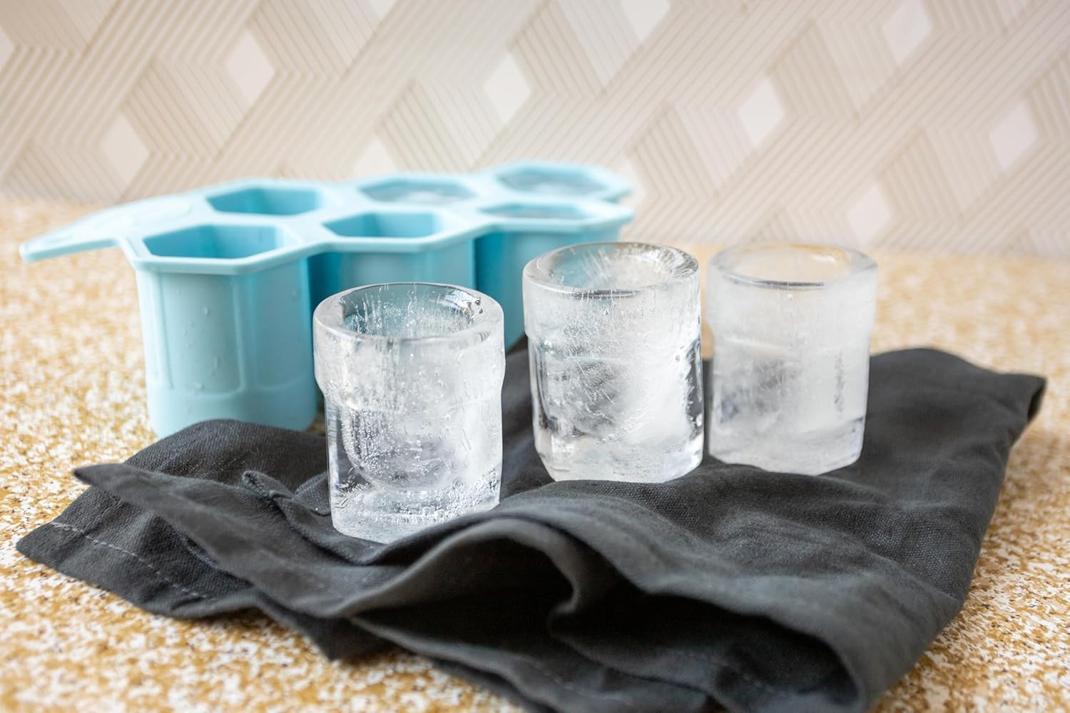 Outset Hexagon Ice Shot Mold