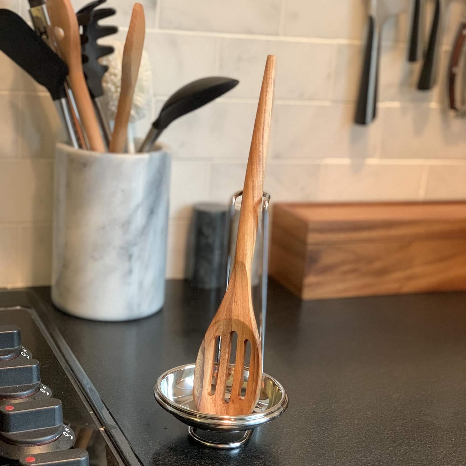 Ironwood Acacia Wood Slotted Spoon
