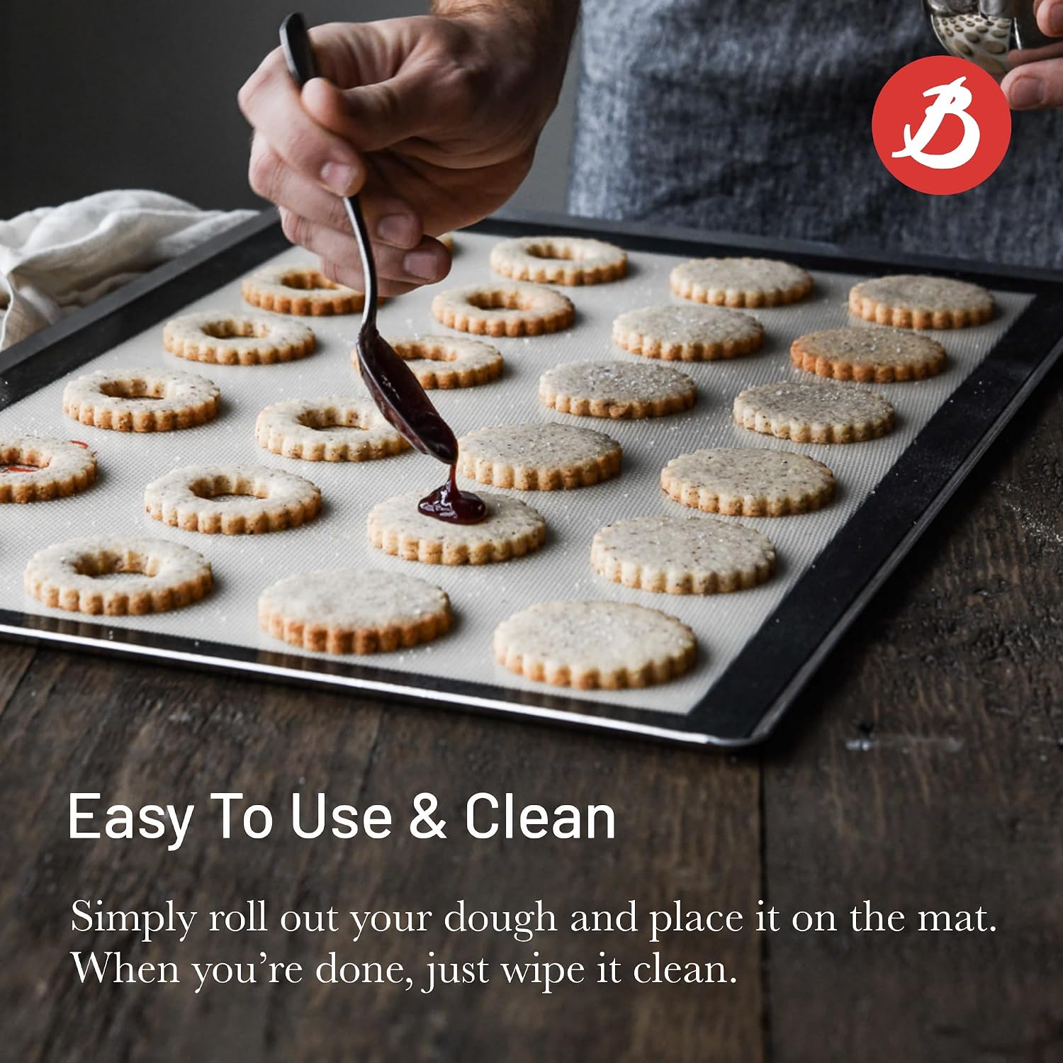 De Buyer Airmat Aerated Silicone Baking Mat – 40 x 30 cm