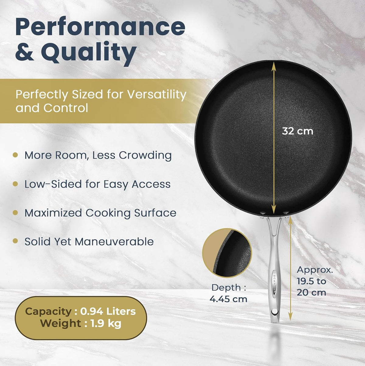 Scanpan HaptIQ Fry Pan – 32 cm