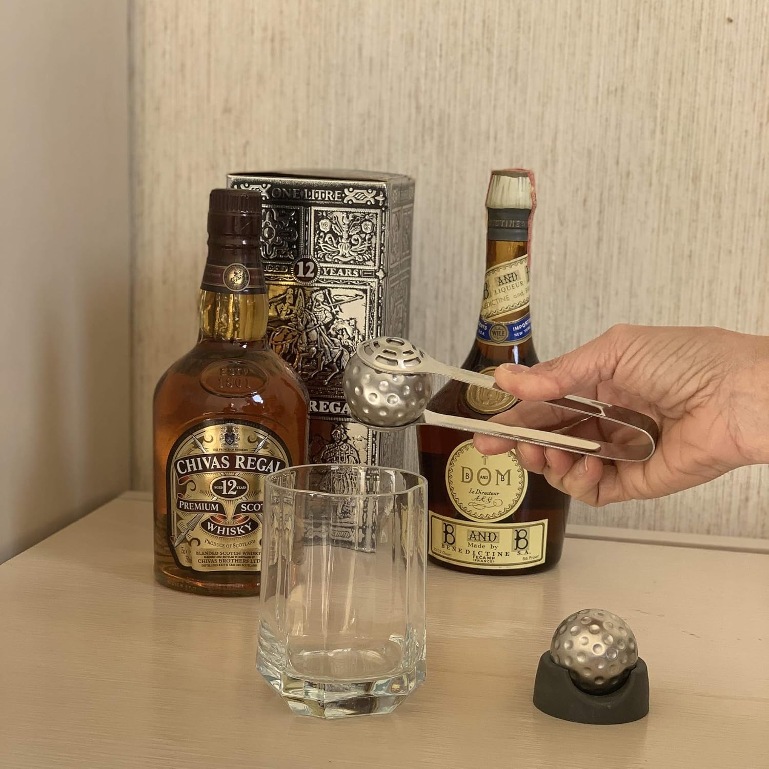 Outset Golf Ball Whiskey Chillers – Stainless Steel Set of 2