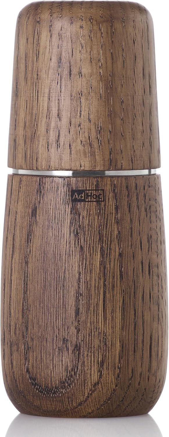 AdHoc Yono Salt and Pepper Mill – Dark Oak – 6" / 15 cm by Kitchen Niche