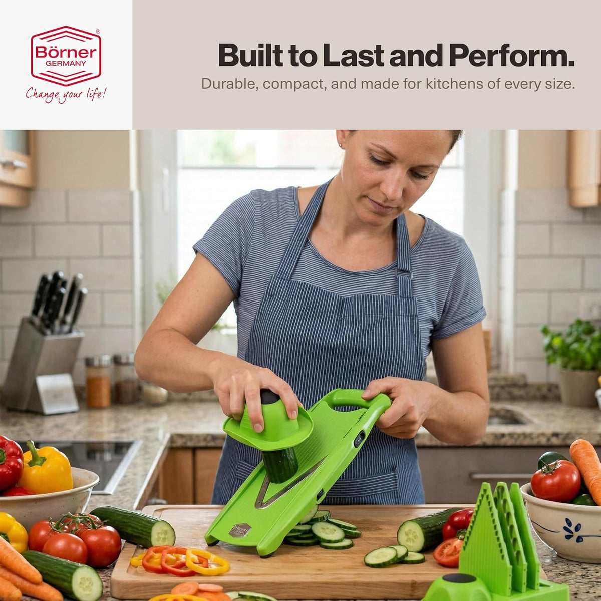 Börner VPower V-Slicer Mandoline – Green