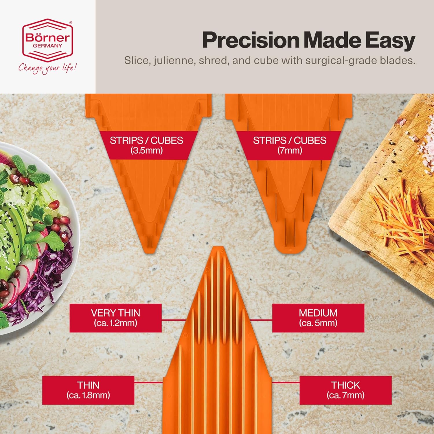 Börner V-Slicer® Plus Mandoline – Orange
